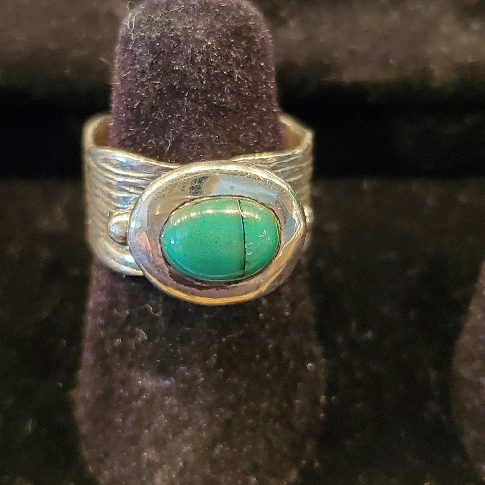 Turquoise sterling silver ring